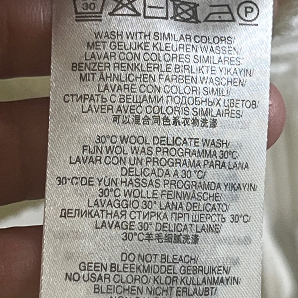 $196 Daily Paper Rajih Cotton All Over Logo Pointelle Knit Cardigan Mens L White - Picture 12 of 13